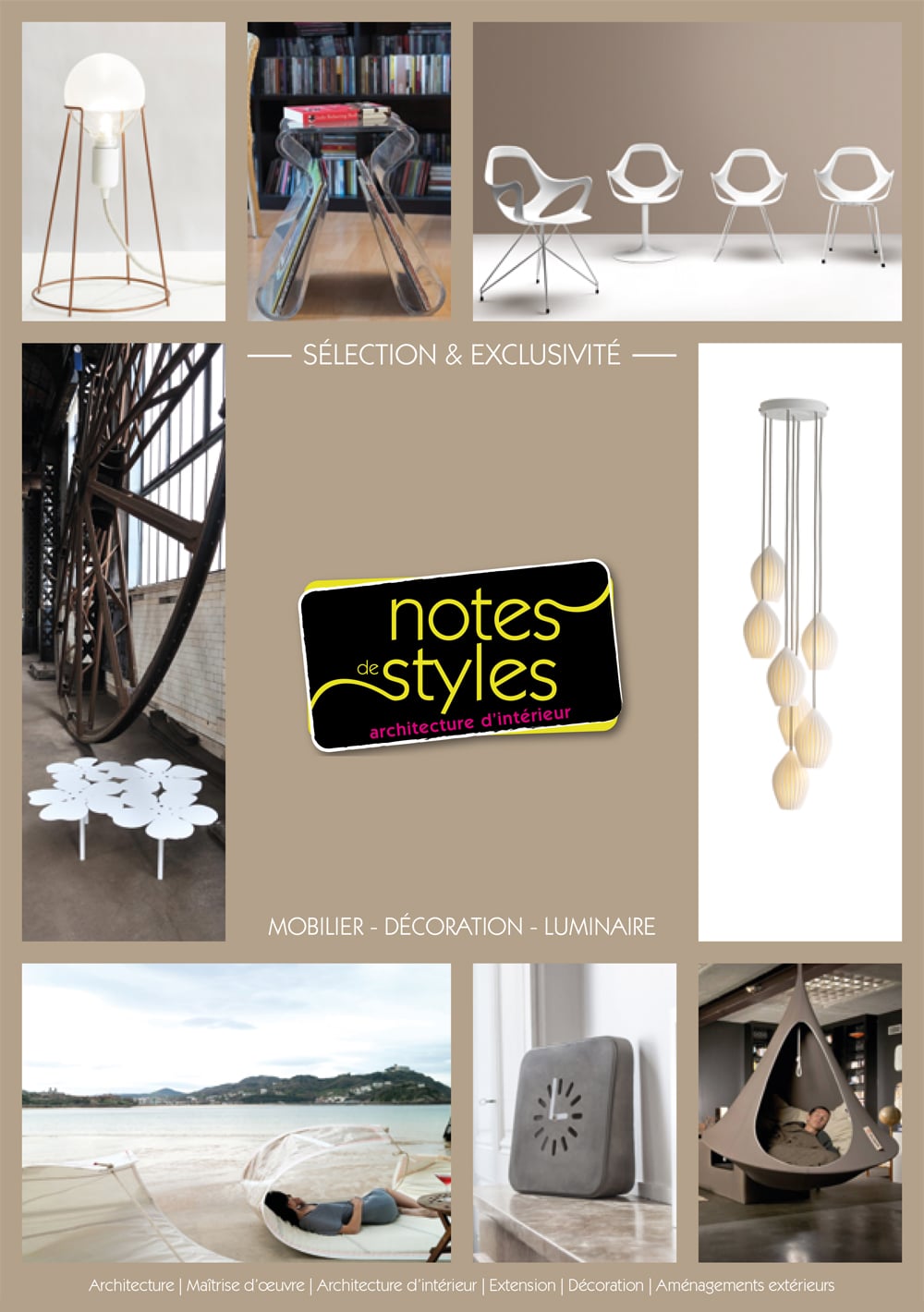 Sélection & Exclusivité - Mobilier, décoration, luminaires - Notes de Styles